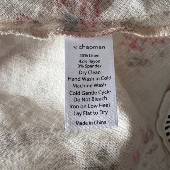 NWT V. Chapman “Linnea” Midi Skirt in Natural Dainty Floral Sz 0 - Picture 12 of 13